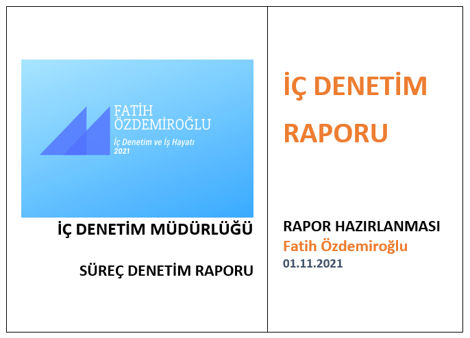 İç Denetim Raporlarının Hazırlanması